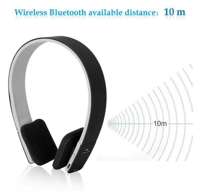 V4.1 EDR Stereo Headphone BQ-618 Smart Wireless Bluetooth White