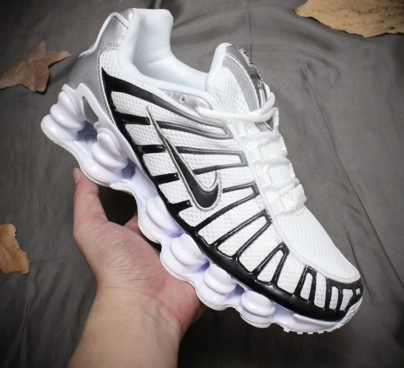 Nike Shox TL Grey Lime Blast 13 - Classic Full-Heel Retro Air Cushioning Running Shoes