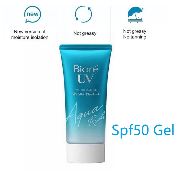 Sunscreen Spf50 Gel Isolation Lotion Sunscreen Whitening Waterproof Refreshing Moisturizing Unisex Sunscreen