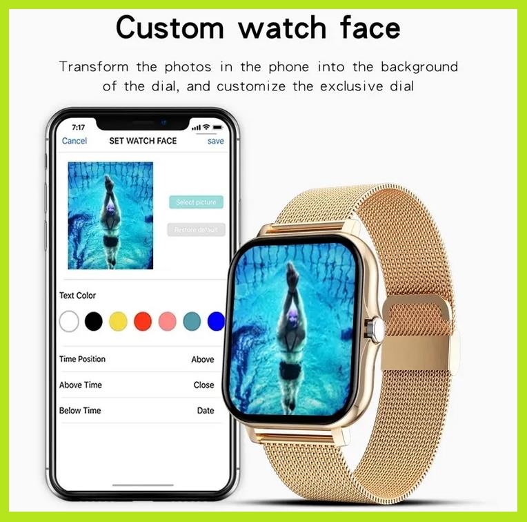Smart Watch For Men Women Gift Full Touch Screen Sports Fitness Watches Bluetooth Calls Digital Smartwatch Wristwatch