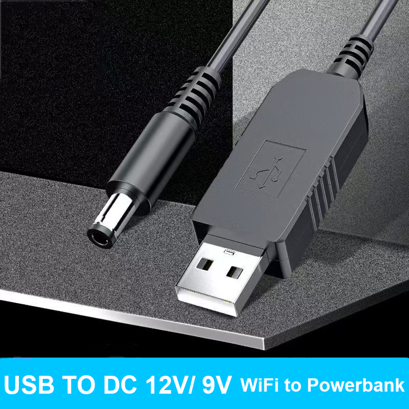 USB power boost line DC 5V to DC 9V / 12V Step UP Module USB Converter Adapter Cable 2.1x5.5mm Plug USB Cable Boost Converter 5V