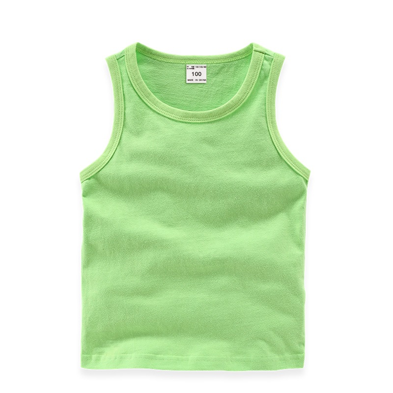 Cotton Girls Vest Candy Kids Camisole Children Tops Summer Baby Singlet Girls Undershirts Teenager Tank