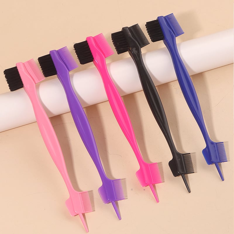 1pcs edge control brush comb, used for combing and cutting hair on the edges and back of women, special for real hair wigs