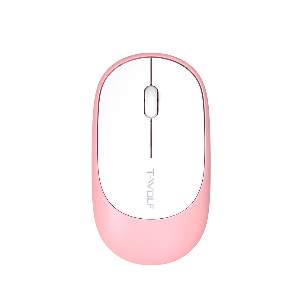 T-WOLF TF770 2.4G Wireless Keyboard Mouse Combo Retro Punk Round Keycap Comfortable Mute Typing keyboard mouse for PC Laptop