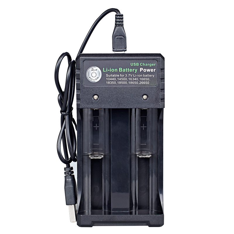 18650 charger USB dual slot Bmax brand 3.7V lithium battery flashlight hair clipper locator charging box