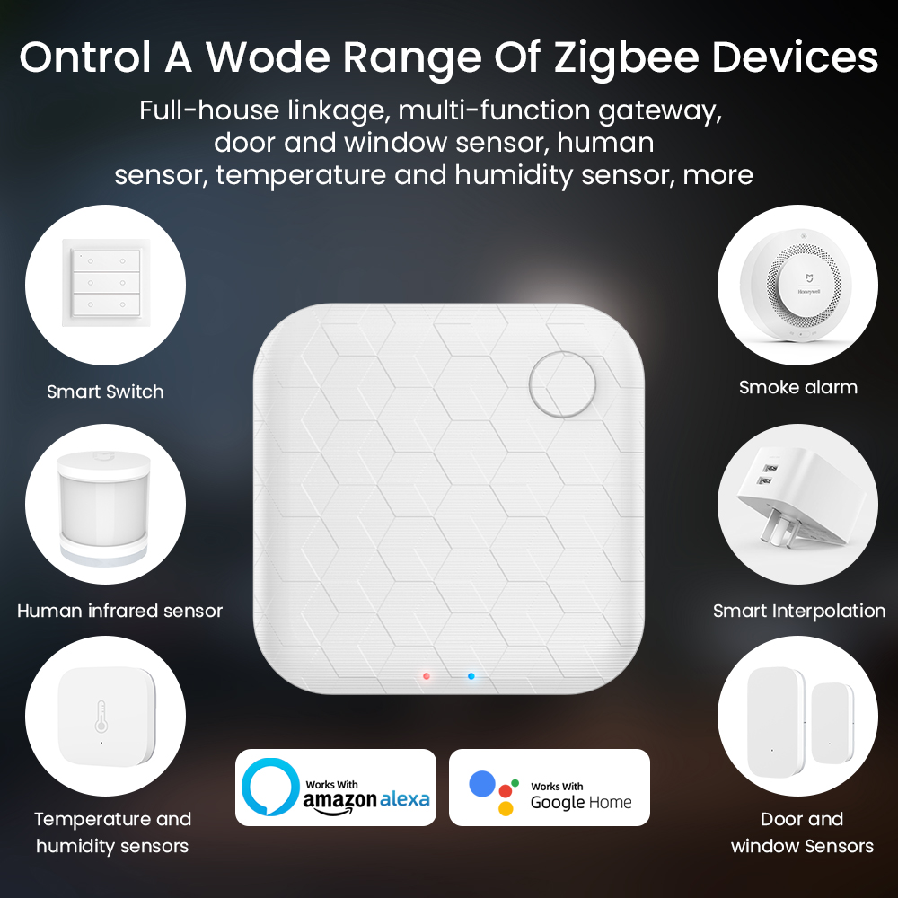 Tuya Wifi Zigbee Hub Smart Gateway Remote Voice Control Home Smart Home Bridge Control Centor Work With Alexa Google Home App
