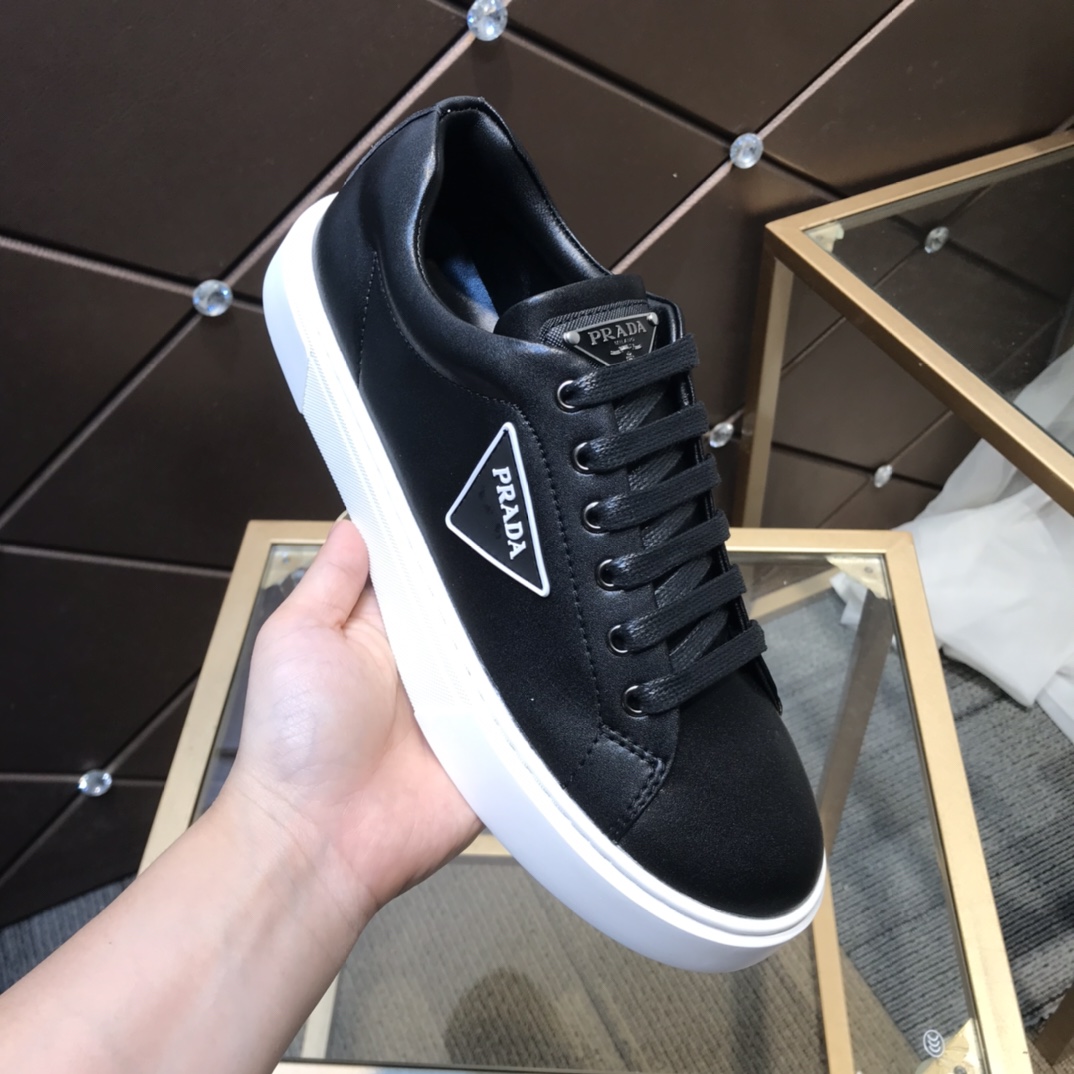 Prada casual shoes lace-up running shoes low-top sneakers light sports shoes non-slip walking shoes 38-44