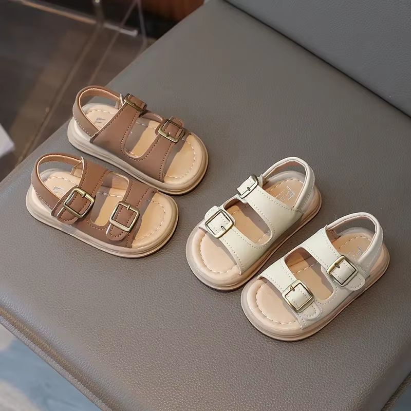 Children Sandals for Girls and Boys Summer New Fashionable Korean Style Comfortable Soft Sole Casual Cute Baby Beach Shoes