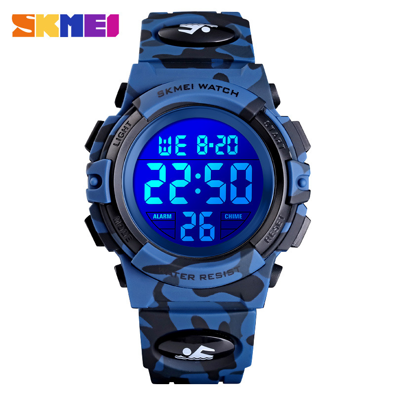 SKMEI Kids Sports Watch 50M Waterproof Electronic Watch Stopwatch Clock Kids Digital Watch Boys Girls