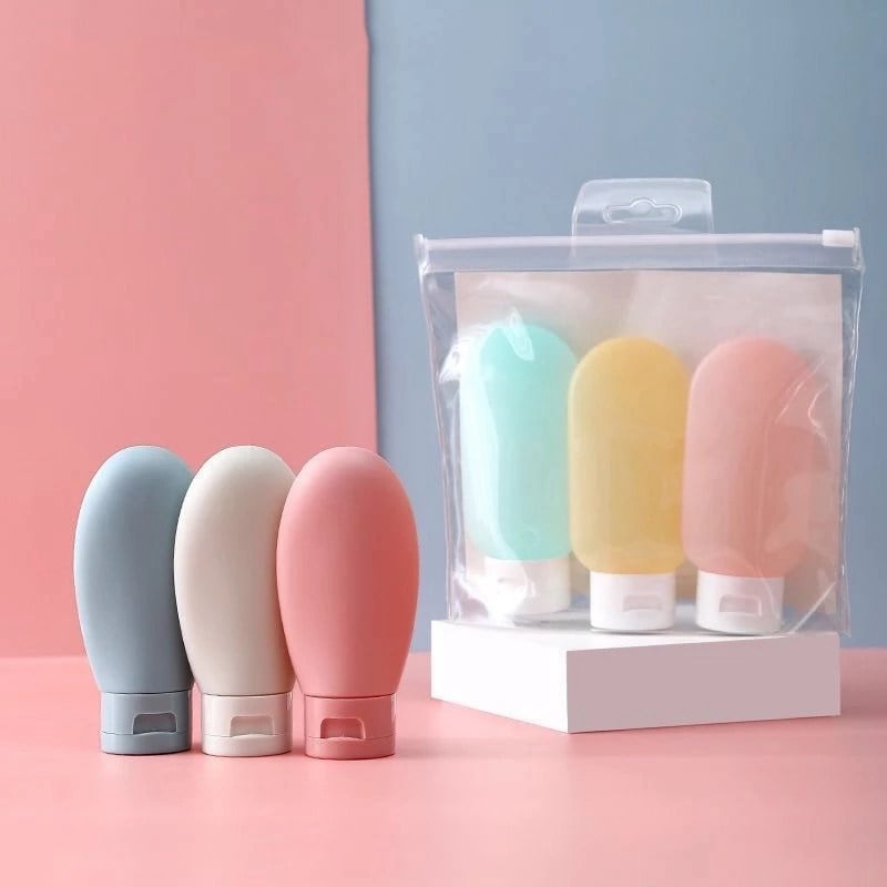 60ML Travel Refillable Bottle Kit Portable Essence Shampoo Body Wash Bottle Container Portable on Airplane Compact 1pc