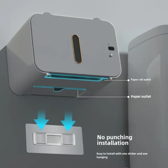 Stylish Wall-Mounted Smart Sensor Tissue Box USB Charging
