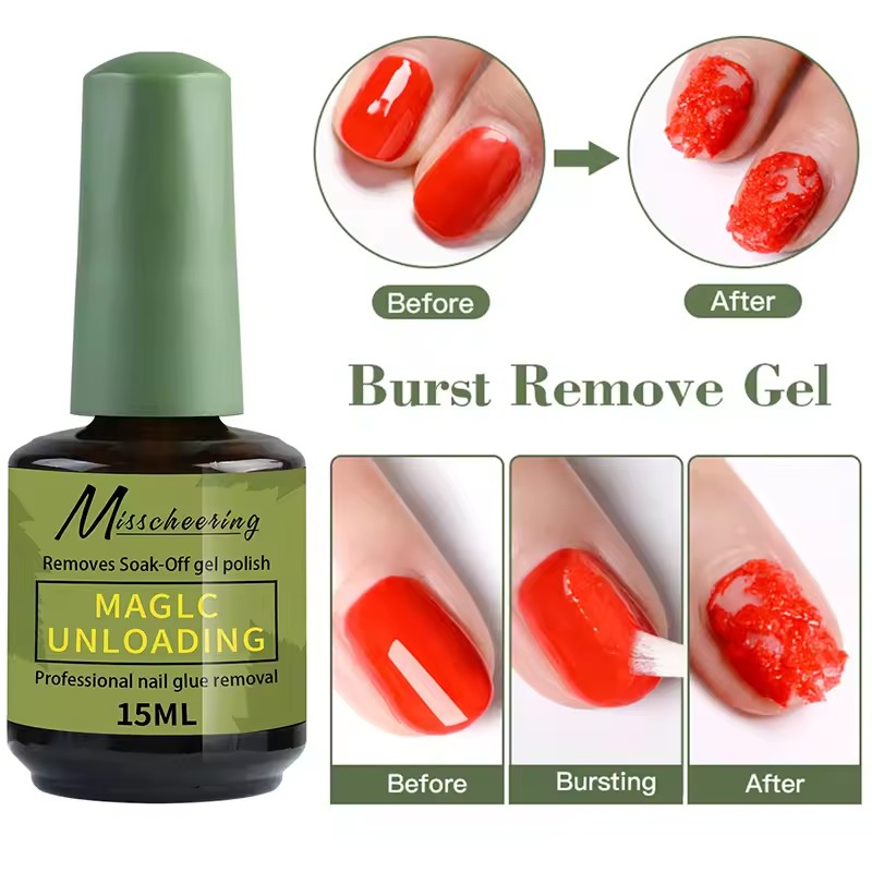 Nail Polish Remover in UV Gel, 15ml, easily and quickly removes semi-permanent enamel in 3-5 minutes