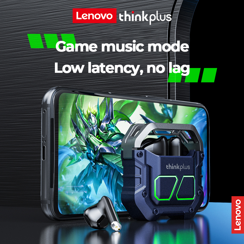 Lenovo XT81 Bluetooth Earphones Wireless Headphones Gamer Headset Waterproof TWS Noise Reduction With Microphone Sports Earbuds