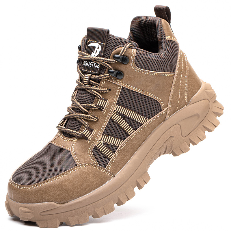 Anti-Smashing Anti-Piercing 2024 Fashion New Safety Work Shoes Oil-Resistant Corrosion-Resistant Non-Slip Steel-Toed Shoes