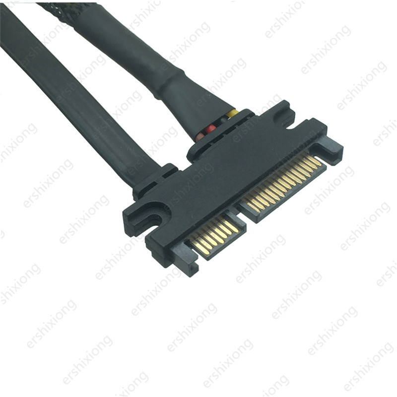 Sata Extension Cable SATA 22 Pin Male To Female SATA 3 III 22 Pin Male to Female 7+15 Pin SATA Data Power Combo 0.3M 0.5M