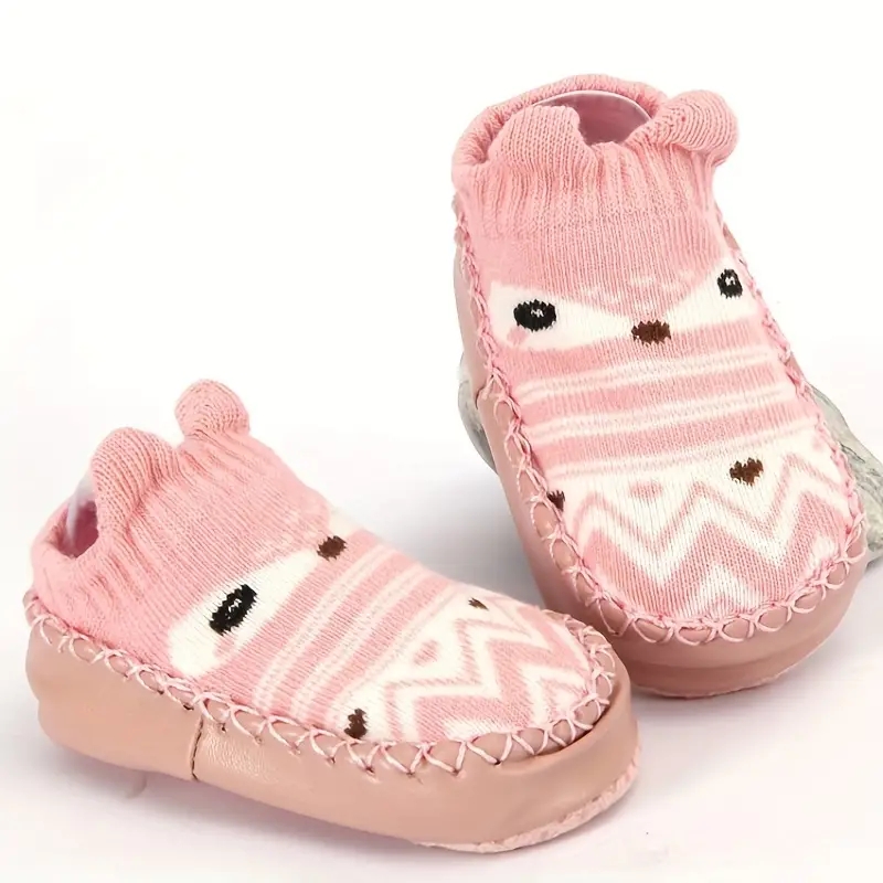 Cute Cartoon Slip On Sock Shoes For Baby Girls Toddler, Lightweight Comfortable Non Slip Flat Shoes For Indoor Outdoor, Summer