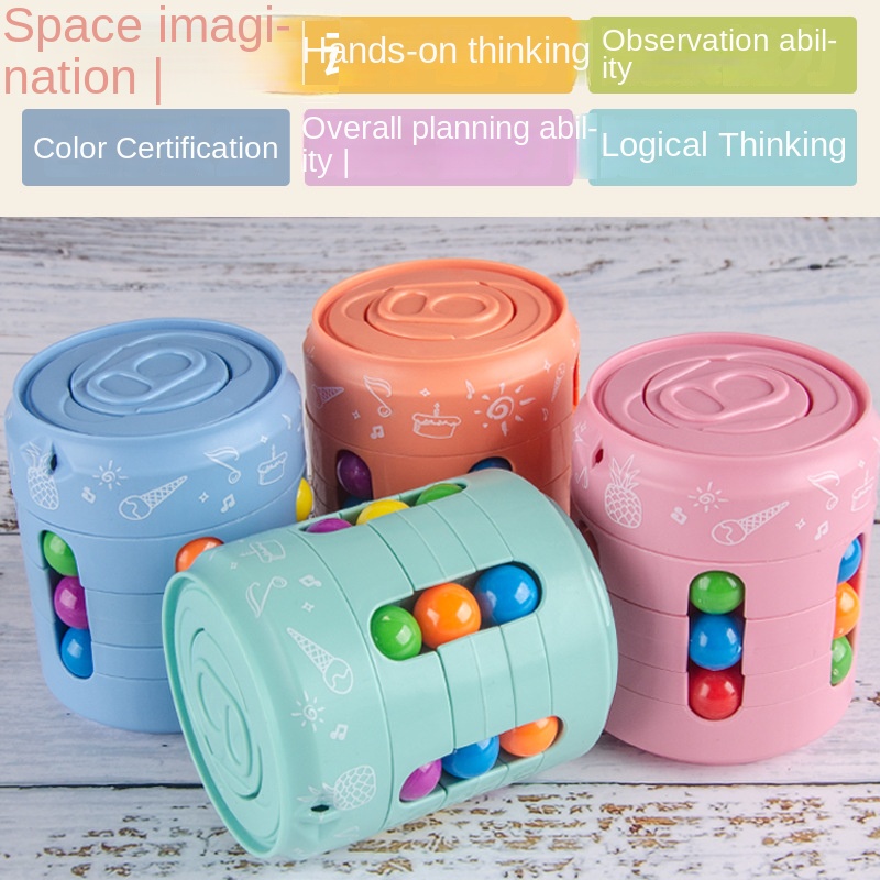 5.6 * 6.8cmAnti-stress thinking development ball magic bean burger Rubik's cube toy stress toy stress ball stress reliever toys