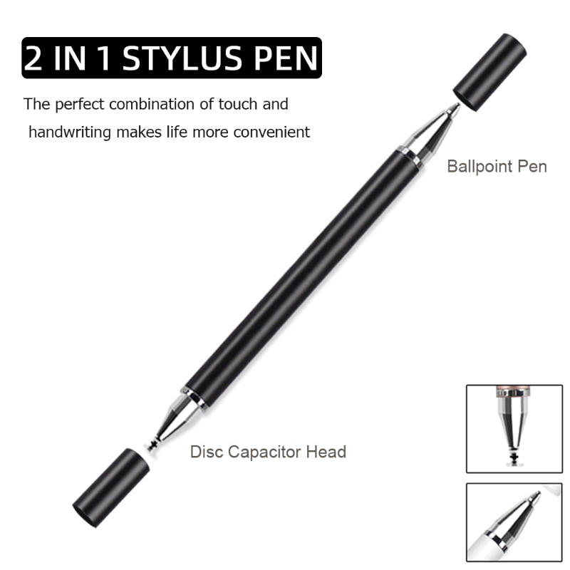 Universal Stylus Pen For Tablet Mobile Android Ios Phone IPad Accessories Drawing Tablet Capacitive Screen Touch Pen+Ball Pen 2