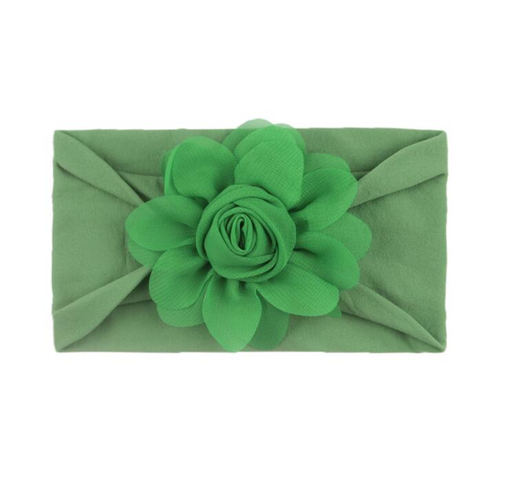New style children's hair band rose bud nylon soft elastic combination baby hair band baby hair accessories