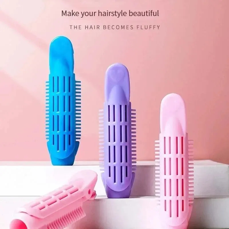2PCS Hair Root Fluff Clip Top Bobby Pin Curls Fixed Bangs Styling Lazy Fluffy Styling Pad Hairless Hairpin Set