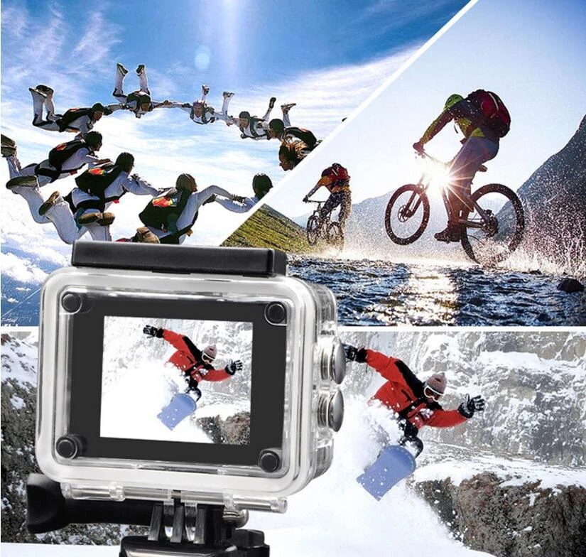 4K Action Camera WiFi Full HD 1080p Waterproof Underwater Video Recording Camera Sport Camera 2.0 inch Outdoor Camcorders