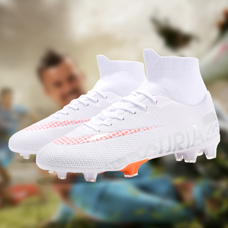 Original Men Women Soccer Shoes Teenage Breathable Football Boots Adult Kids TF/FG Cleats Professional Playing Field Sneakers