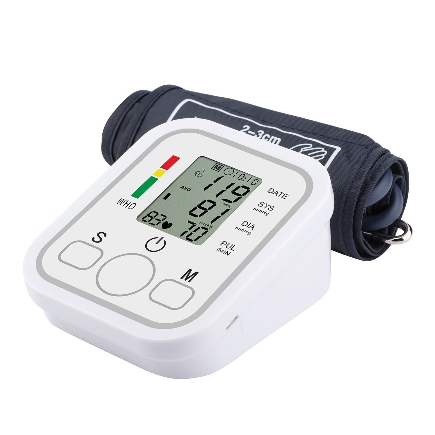 Automatic Blood Pressure Monitor Sphygmomanometer Tonometer Upper Arm Tensiometer Heart Rate Pulse Meter BP Monitor with voice