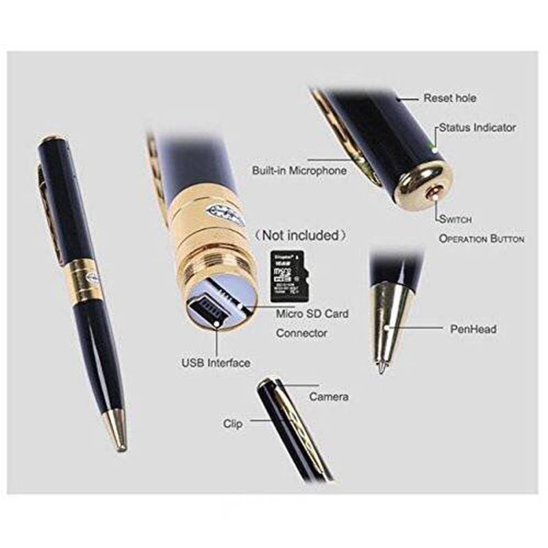 Spy Camera Pen Hidden Camera Pen Full Real Mini Portable Body Worn Video Recorder Hidden Camera Pen /without Memory Card