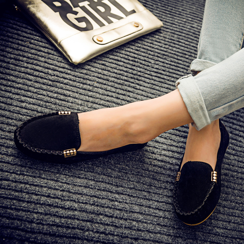 Plus Size 35-44 Women Flats Woman Loafers Candy Color Slip on Flat Shoes Ballet Flats Comfortable Ladies shoes zapatos mujer