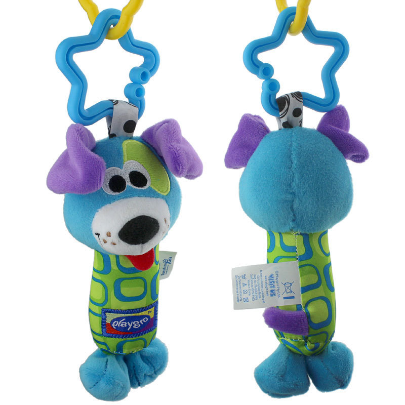 1pcs Soft Animal Handbells Rattles Plush Infant Toddler Car Bed Hanging Toy Baby Early Education Development Handle Toys
