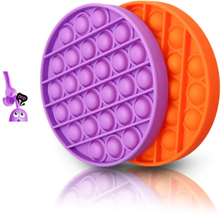 Pop Fidget Reliver Stress Toys Rainbow Push It Bubble Antistress Toys Adult Children Sensory Toy To Relieve Autism