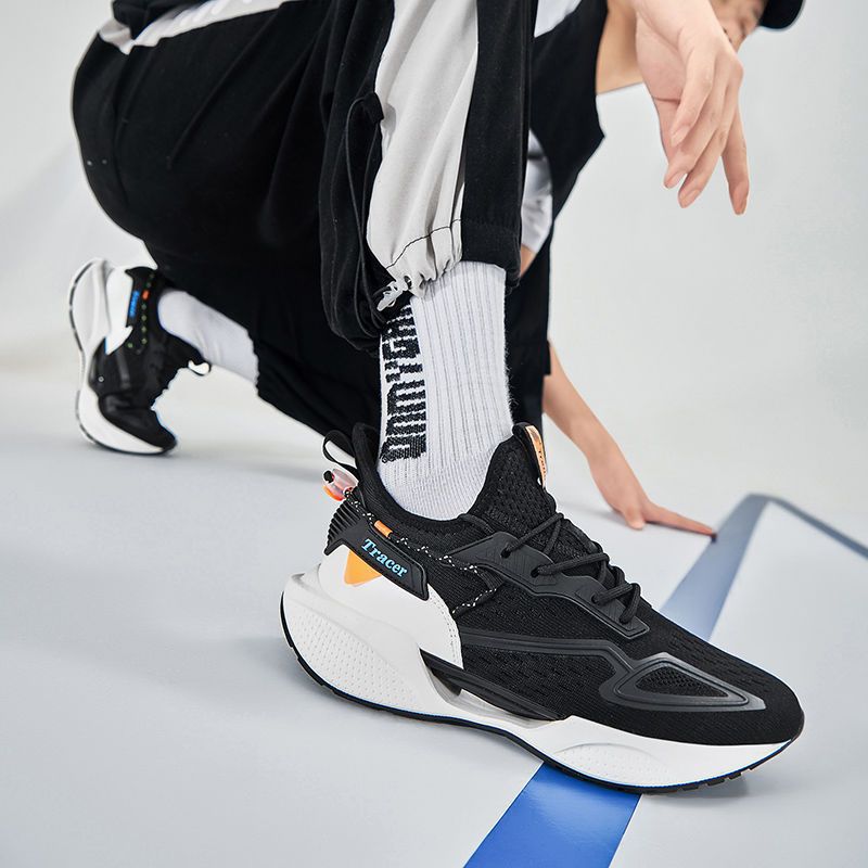 Cross border men's shoes Spring 2023 new fly woven breathable running shoes men's trend men's leisure