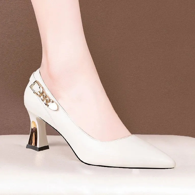 Women Luxury Black Patent Leather Soft Stiletto Heel Shoes for Women Office Female Fashion Comfort Party Pumps