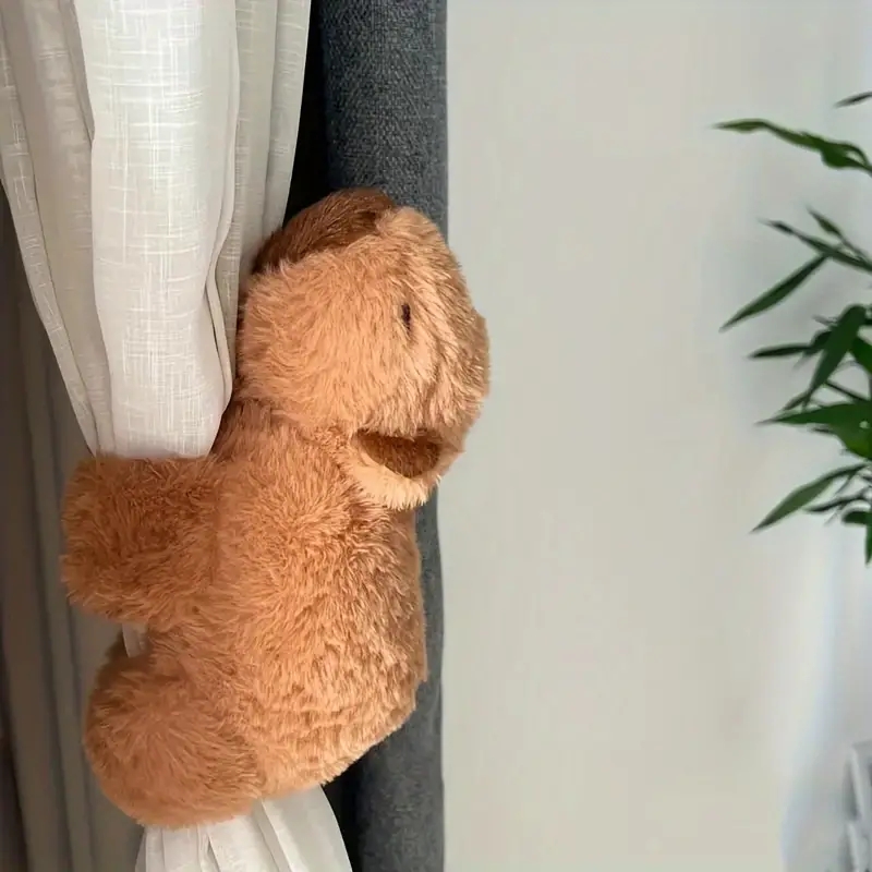 1pc, Capybara Rodent Plush Toy, Curtain Holdback Ring, Multifunctional Capybara Plush