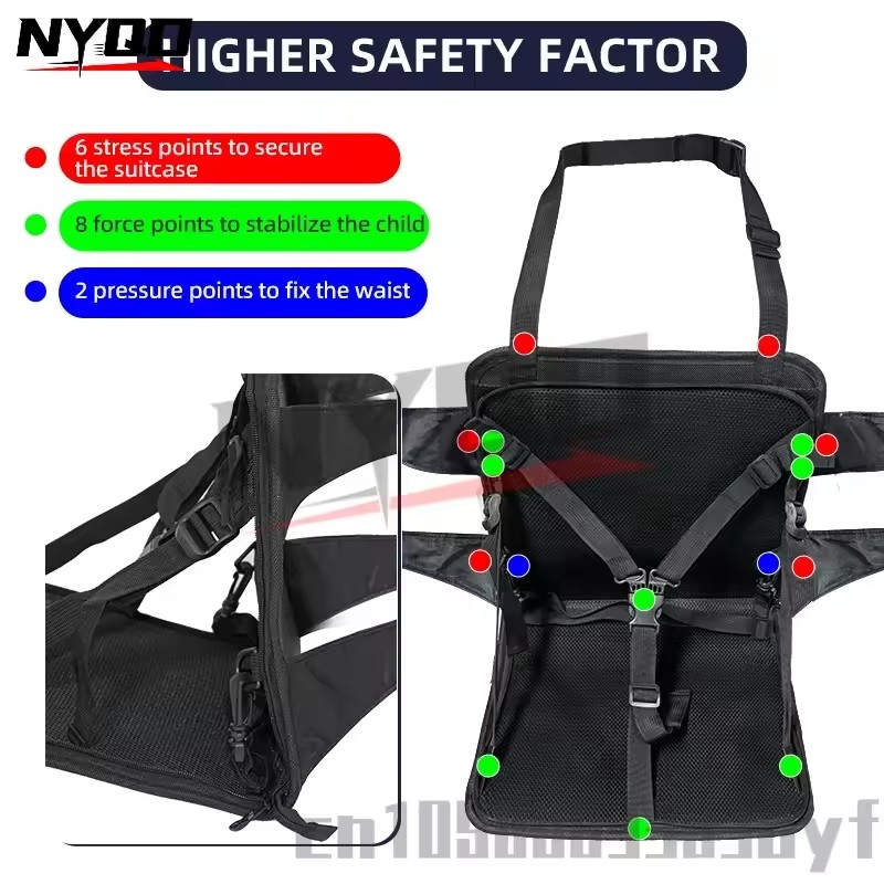 Portable Seat Cushion For Suitcase Dining Chair Baby Car Straps To Child Seat Baby Travel Support Toddler Luggage Seat Safety