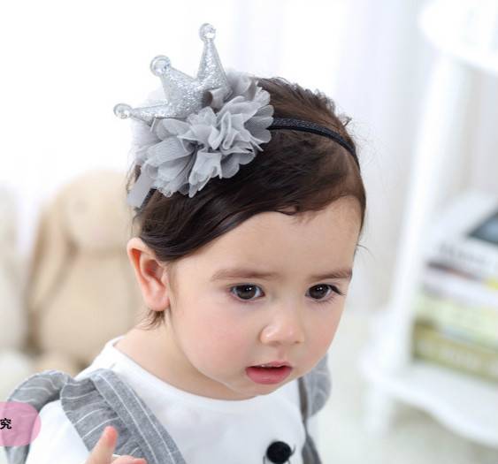 Children's crown headdress Princess Girl's birthday band super cute baby hair band