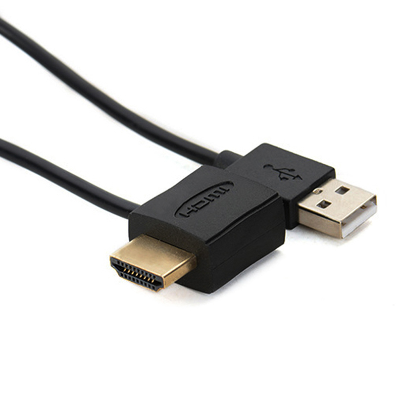 50cm usb 2.0 hdmi male to female adapter extender connector cable Connector Kabel Voor 1080P Hdtv Mannelijke kabel Adapter Black