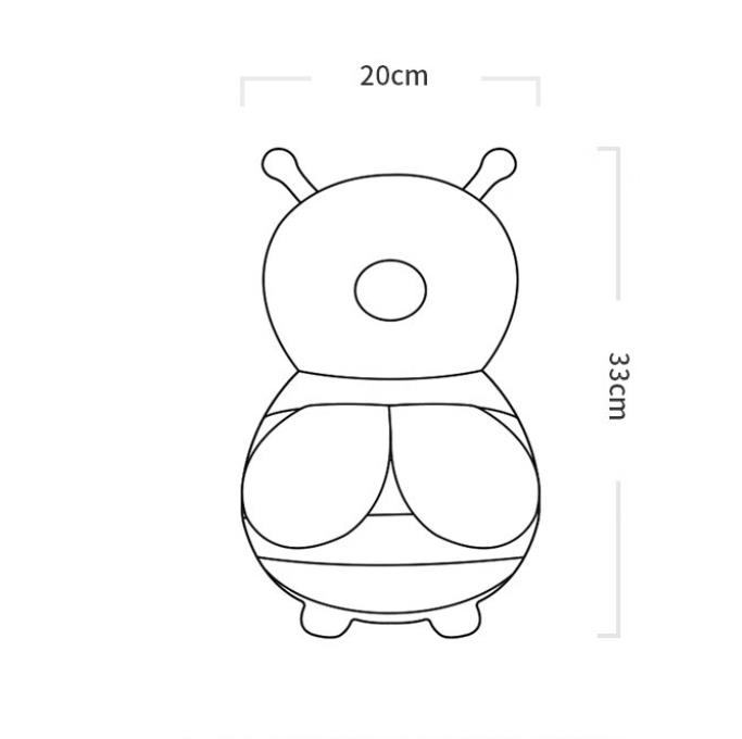 Head Back Protector Baby Protect Pillow Learn Walk Headgear Prevent Injured Safety Pad prevention Fall Cartoon Bee Kids Pillows