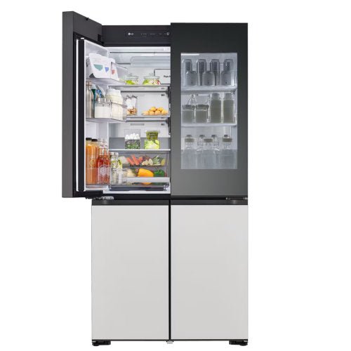 LG 617L MOODUP FRENCH DOOR LUX GRAY-LUX WHITE FRIDGE