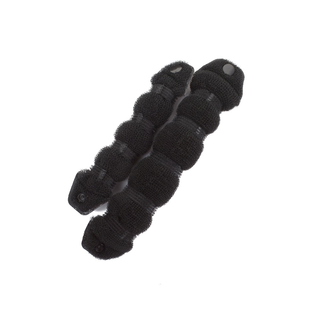 2pcs Women Hair Styling Former Magic Sponge Bun Maker Donut Ring Shaper Foam Braider Tool For Girl's DIY Hair Style Big size