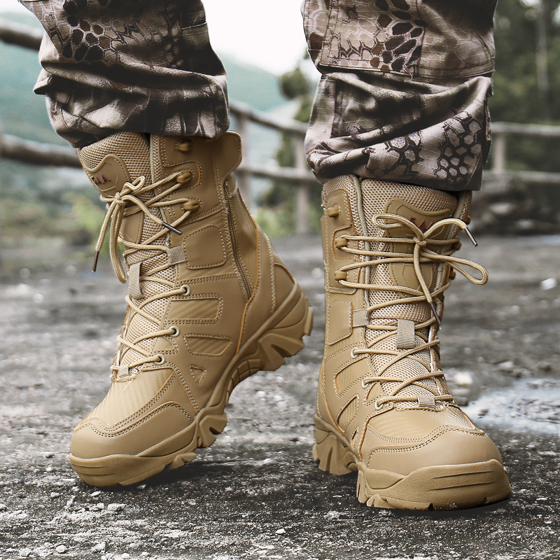Men's Boots High Top Men's Sneakers Plus Size Platform Boots Luxury Work Safety Shoes Men's Hiking Boots