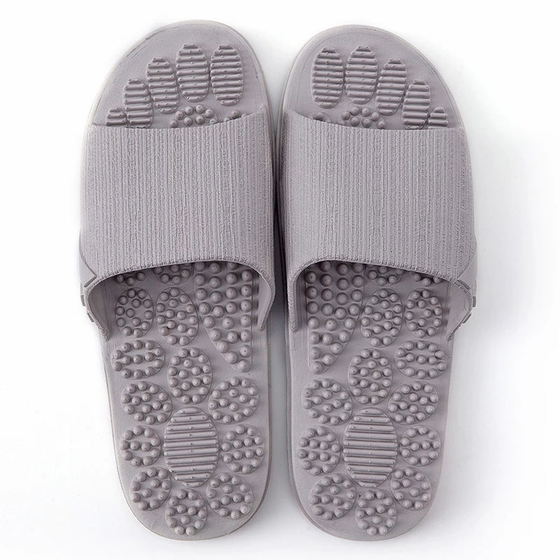 Massage Slippers Indoor Non-slip Slippers Unisex Solid Soft Bottom Couple Slippers Home Sandals Men Massage Point
