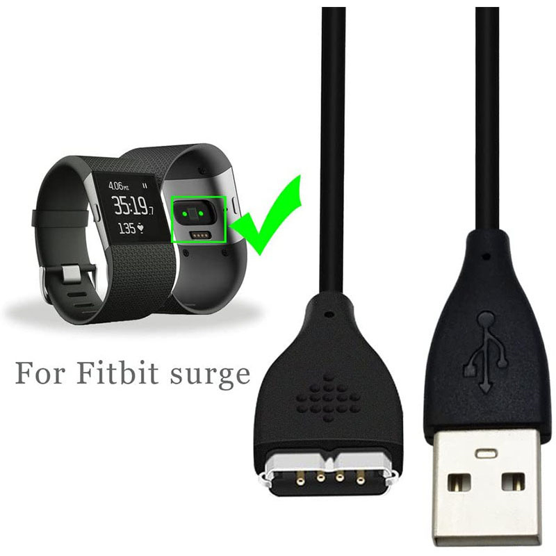 Usb Charging Cable Charger For Fitbit Surge Fitness Quick Smartwatch Wristband Cargador de pulsera de reloj Watch Charger For Fi