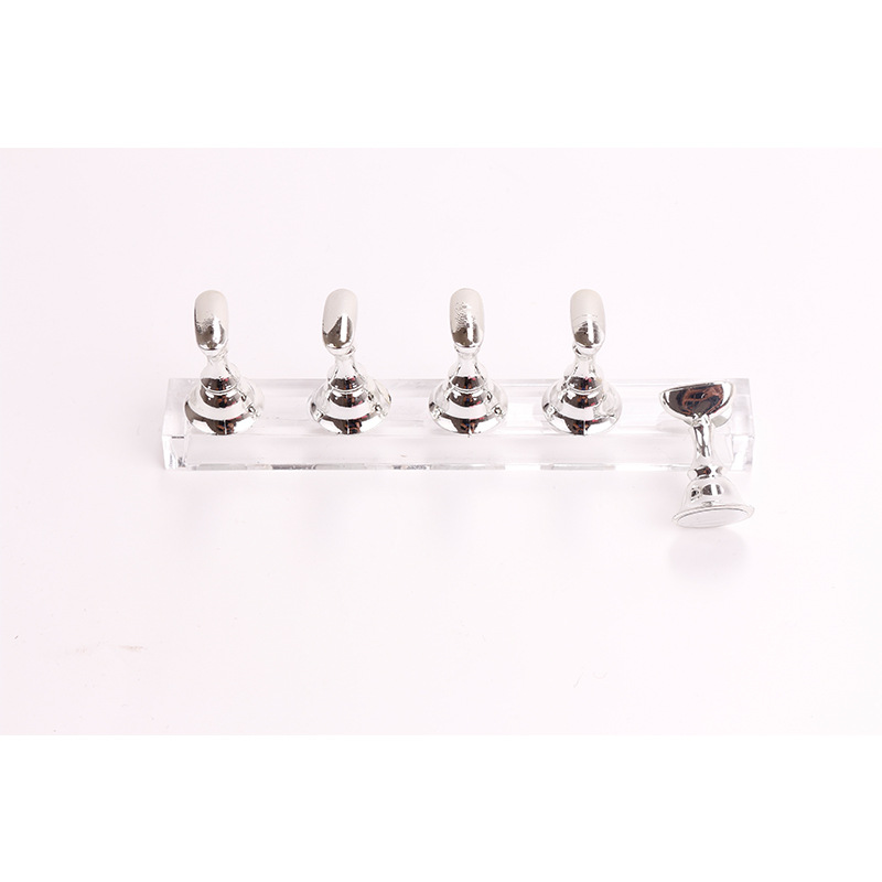 Magnetic Nail Art Holder Practice Display Stand Acrylic Tips Shelf False Nail Tip Salon DIY Manicure Tools