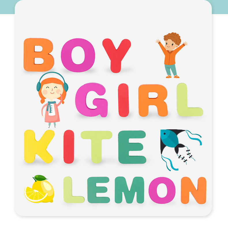 Wooden Puzzle 3D Alphabet Number Shape Matching Busy Board Game Montessori Baby Toys Early Education Learning Toys for Children
