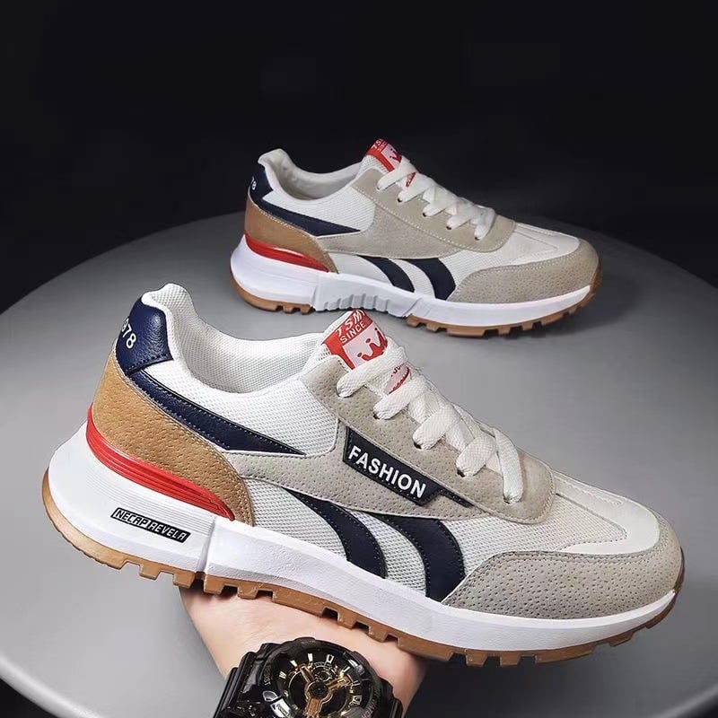 Women's Colorblock Casua Sneakers Slip OnRound Toe Low-top Wear-resistant Non-slip ShoesVersatile Outdoor Shoes