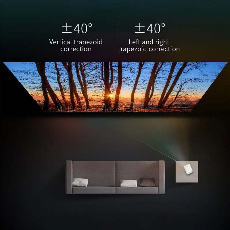 Global Version Wanbo T2 MAX Projector 1080P Mini LED Portable WIFI Full HD Projector 4K 1920*1080P Keystone Correction For Home