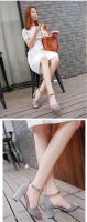 High Heels Metal Head Pointed Sexy Women Pumps Shoes
