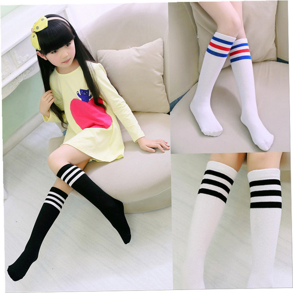 Kids Boys Girls Children Cotton School Students Fashion Casual Black White Grey Stockings Boy Girl Socks