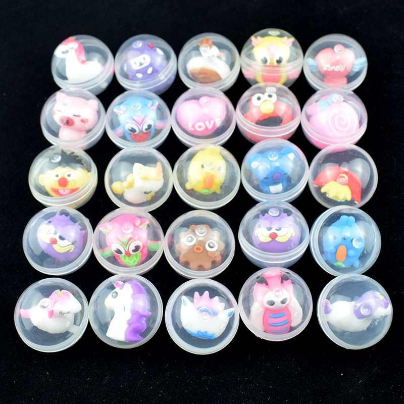 5pcs 32mm Children Mini Little Animal Toys Funny Pet Ball Egg Little Dolls Gift Capsule Toys For Vending Machine ZLL